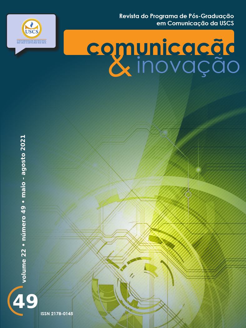 					Visualizar v. 22 n. 49 (2021): Comunicação & Inovação
				