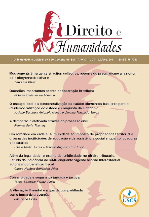 					Visualizar n. 21 (2011): Direito e Humanidades
				