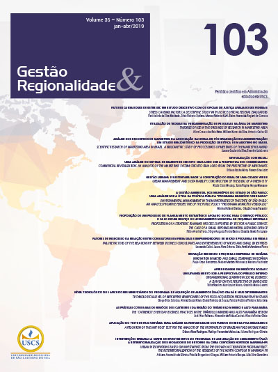					Visualizar v. 35 n. 103 (2019): GESTÃO & REGIONALIDADE
				