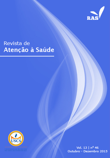 					Ver Vol. 13 Núm. 46 (2015): Revista de Atenção à Saúde
				